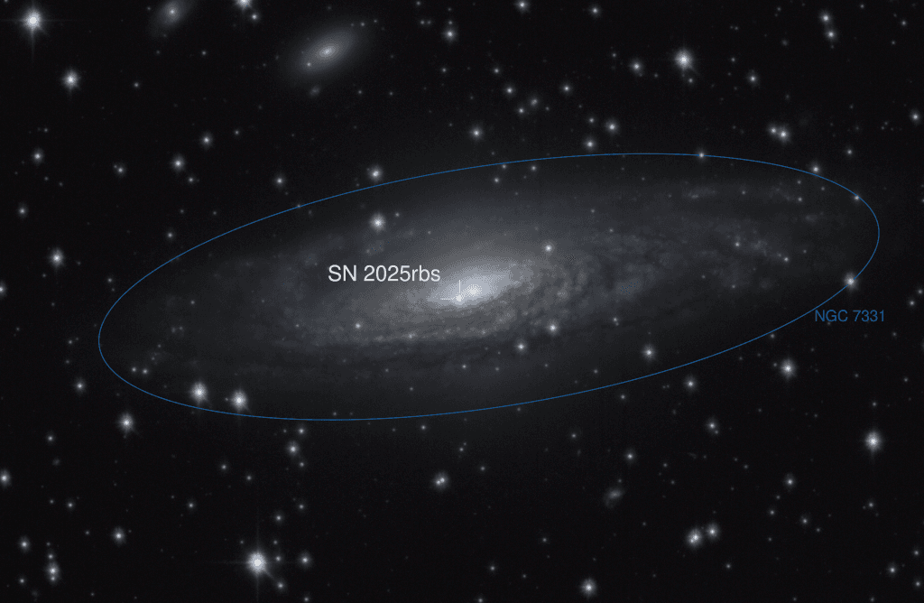 APOD: 2025 July 31 – Supernova 2025rbs in NGC 7331