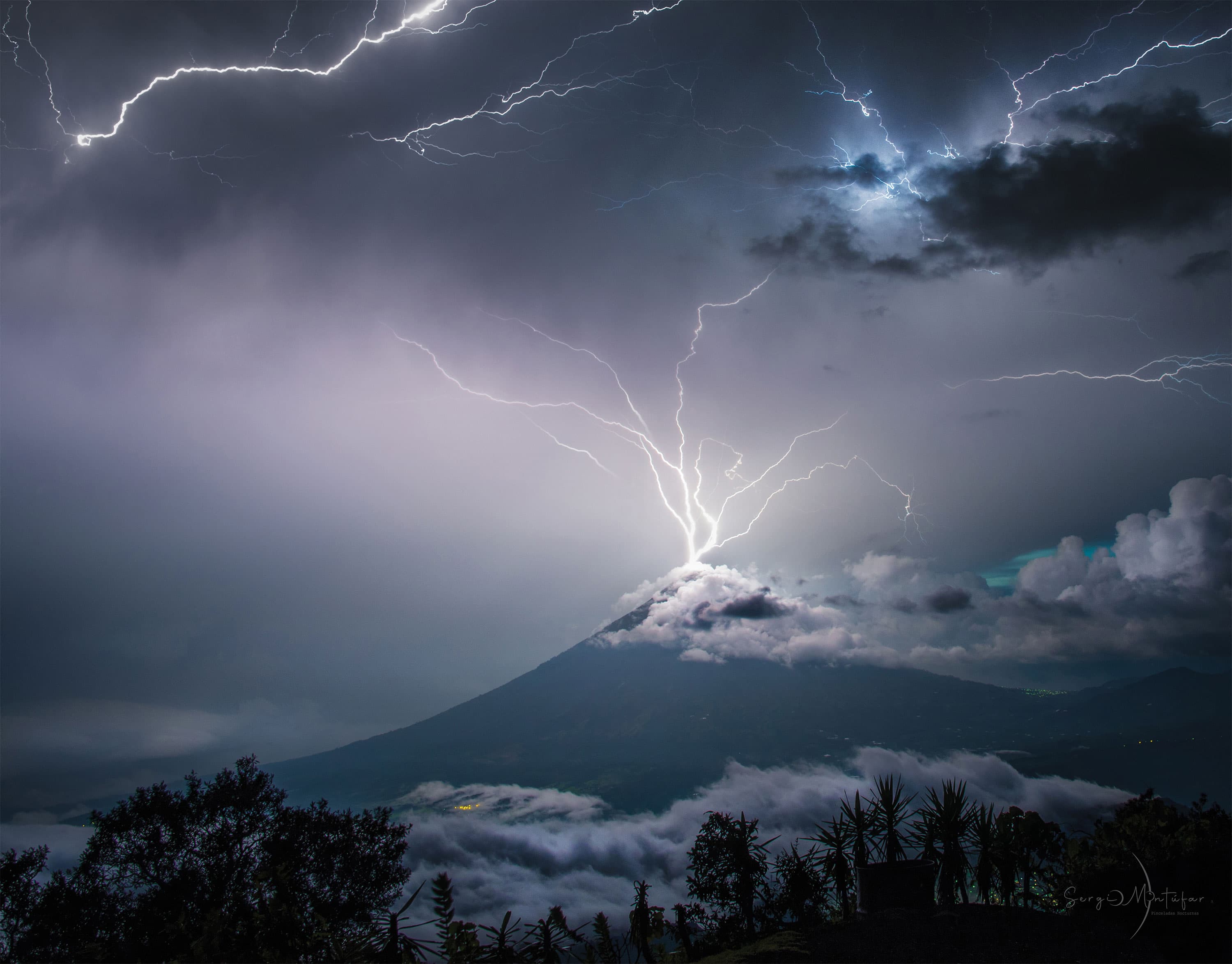 APOD: 2025 July 27 – Lightning over the Volcano of Water