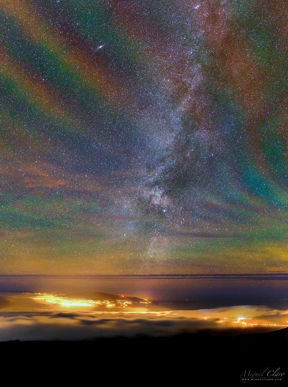 APOD: 2025 June 3 – Rainbow Airglow over the Azores
