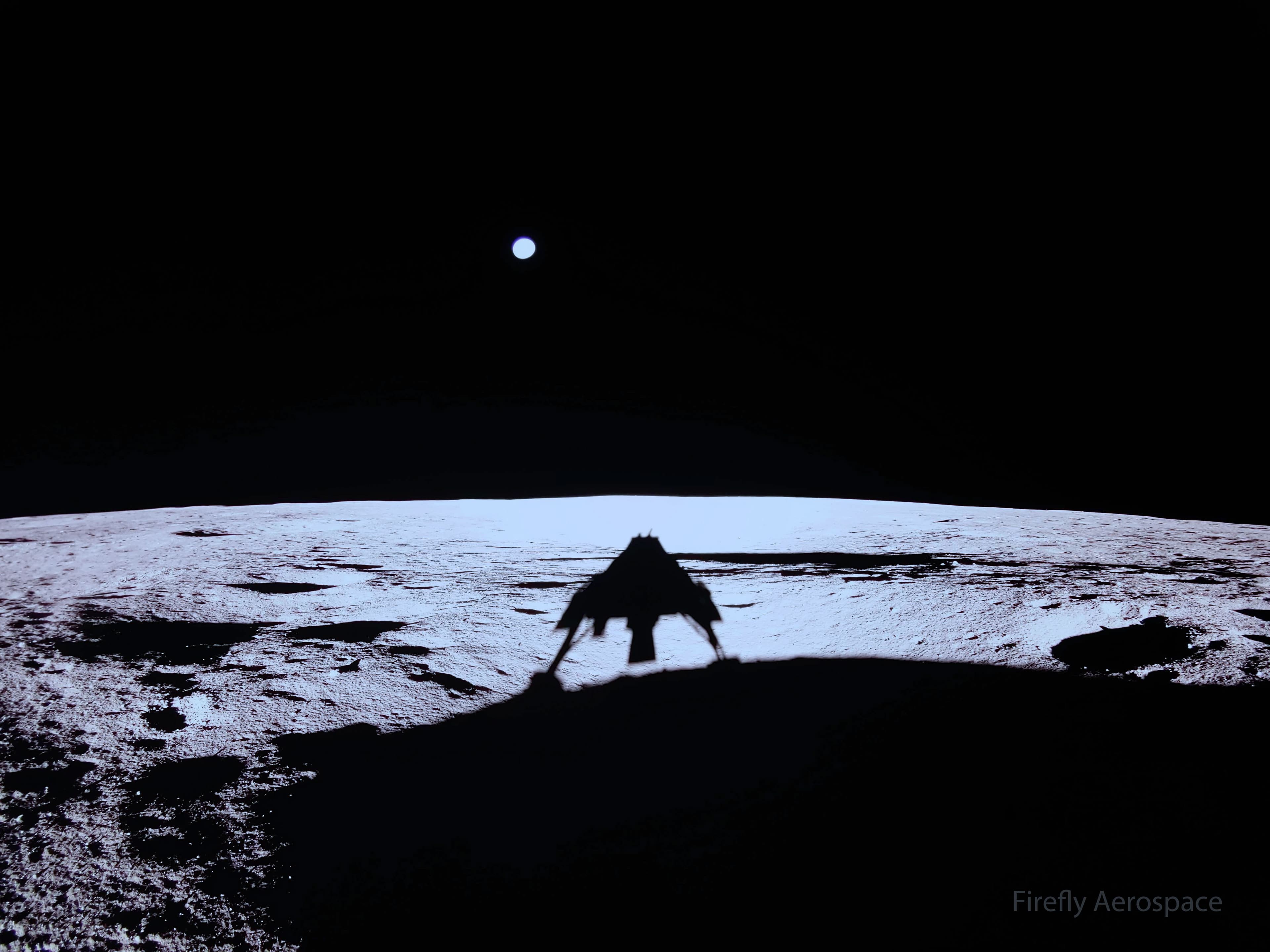 APOD: 2025 March 3 – Blue Ghost on the Moon