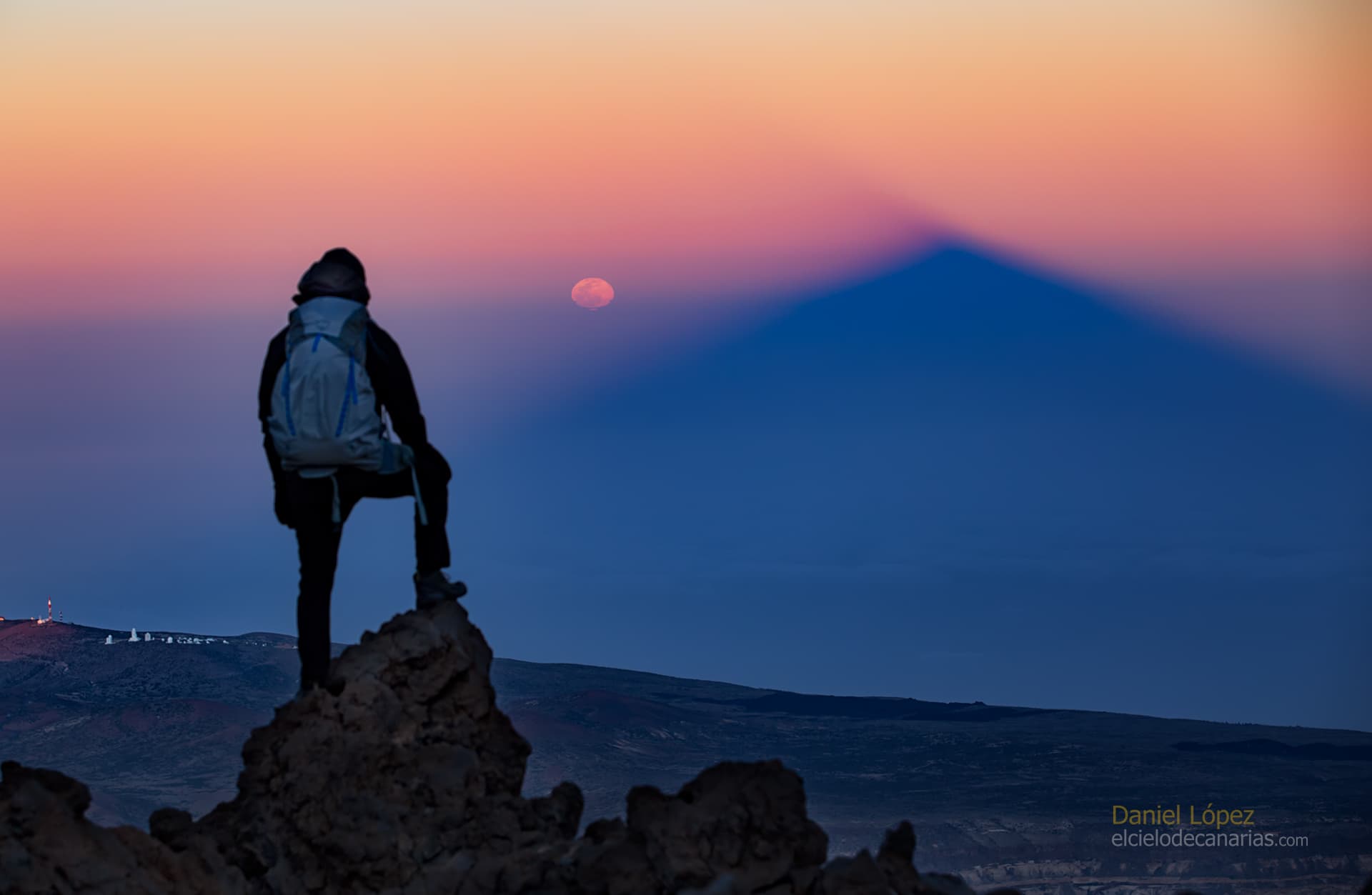 APOD: 2025 March 14 – Moon Pi and Mountain Shadow