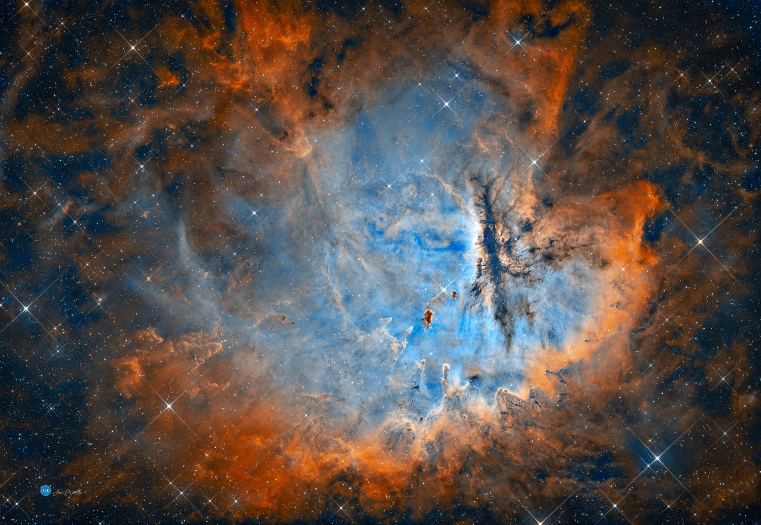 APOD: 2025 March 26 – Star Formation in the Pacman Nebula