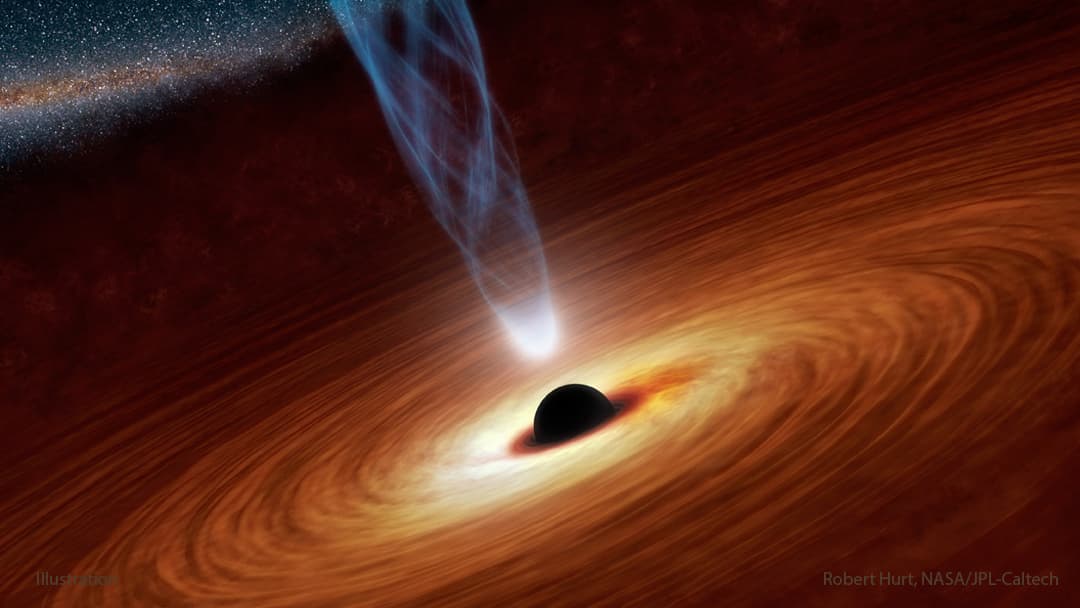 APOD: 2025 May 4 – Spin up of a Supermassive Black Hole