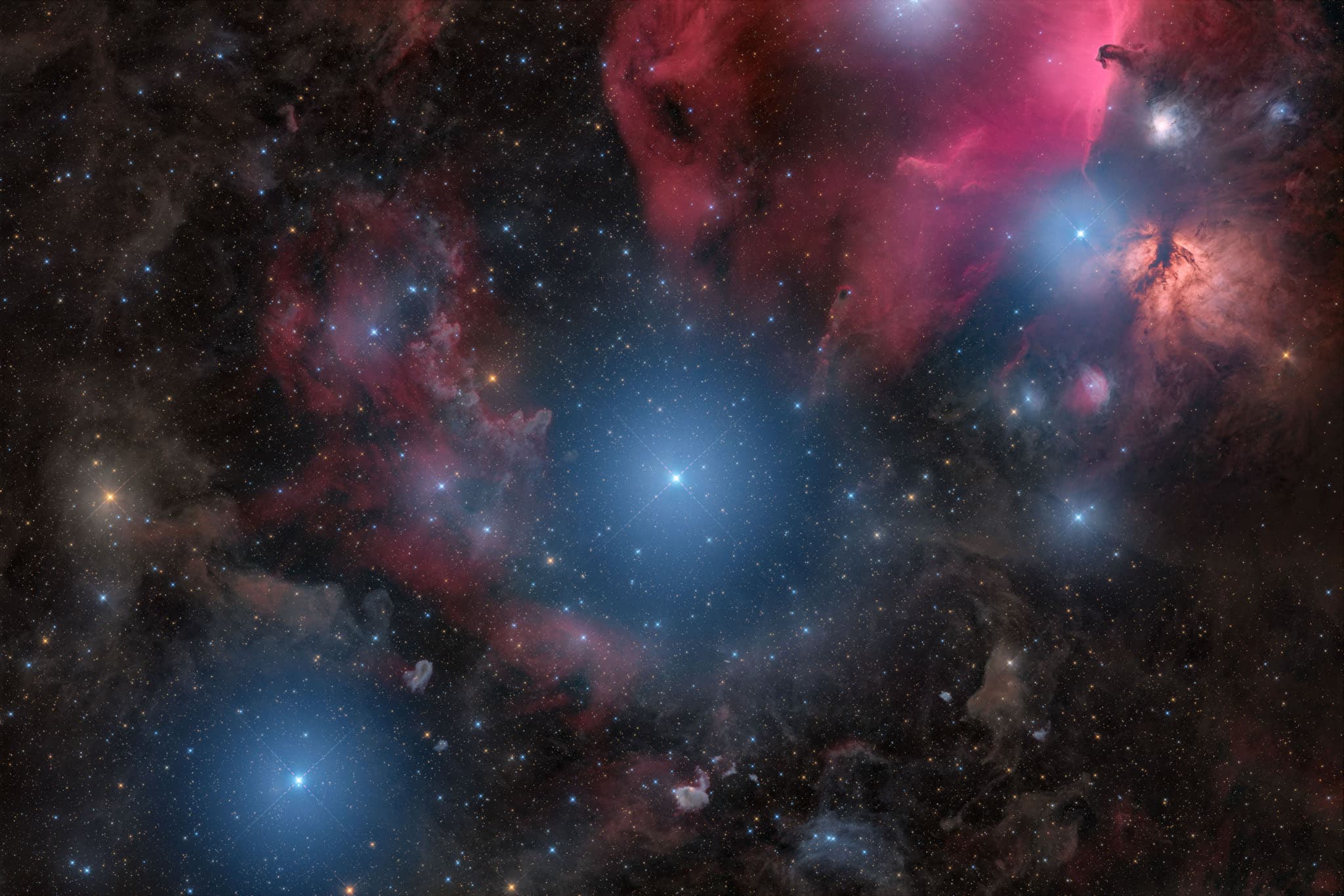 APOD: 2025 November 20 – Alnitak, Alnilam, Mintaka