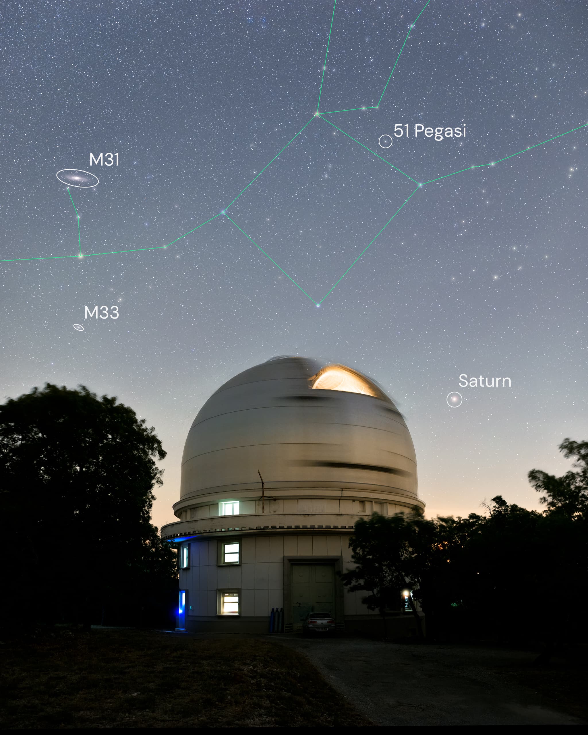 APOD: 2025 October 10 – 50 Light-years to 51 Pegasi