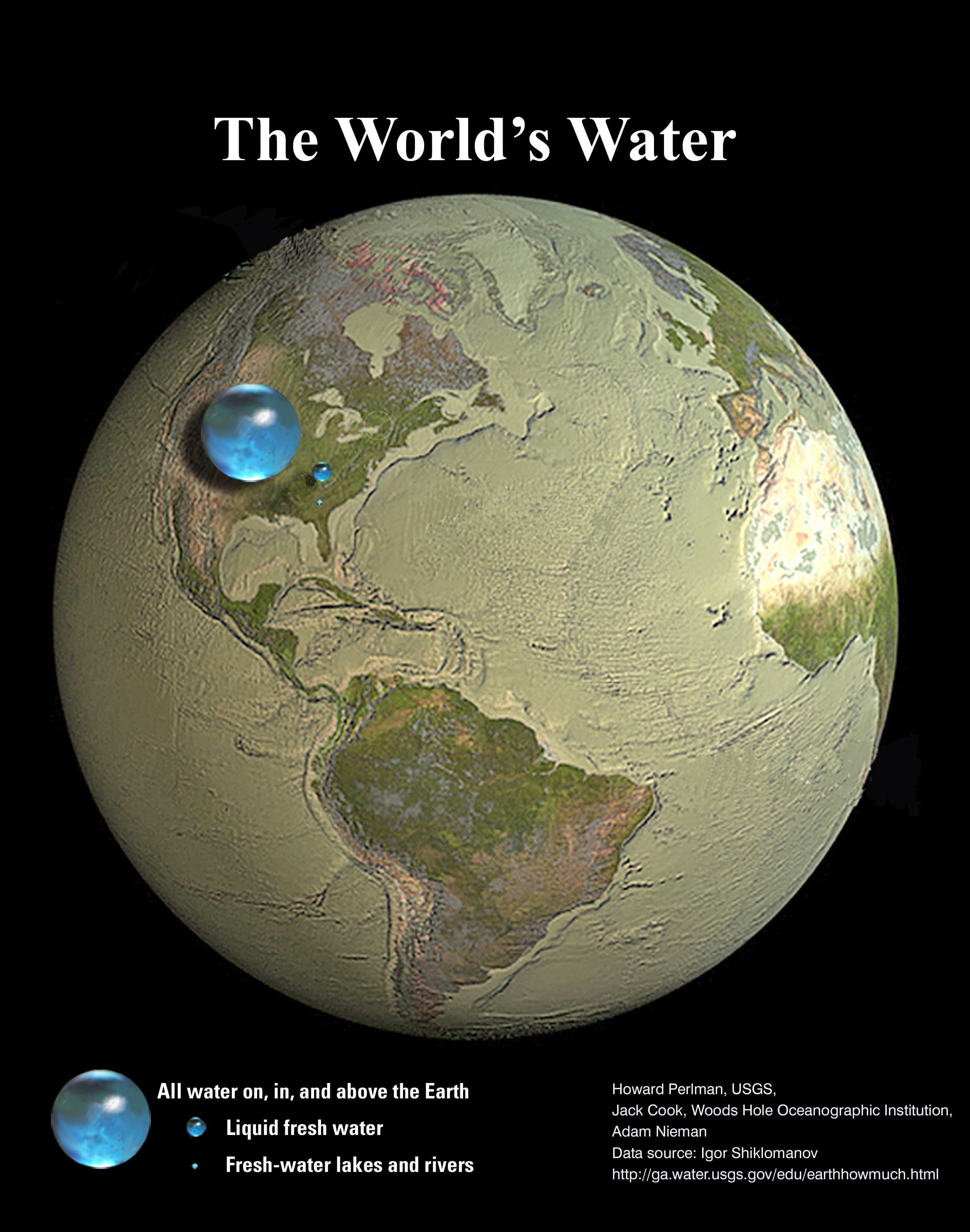 APOD: 2025 September 7 – All the Water on Planet Earth