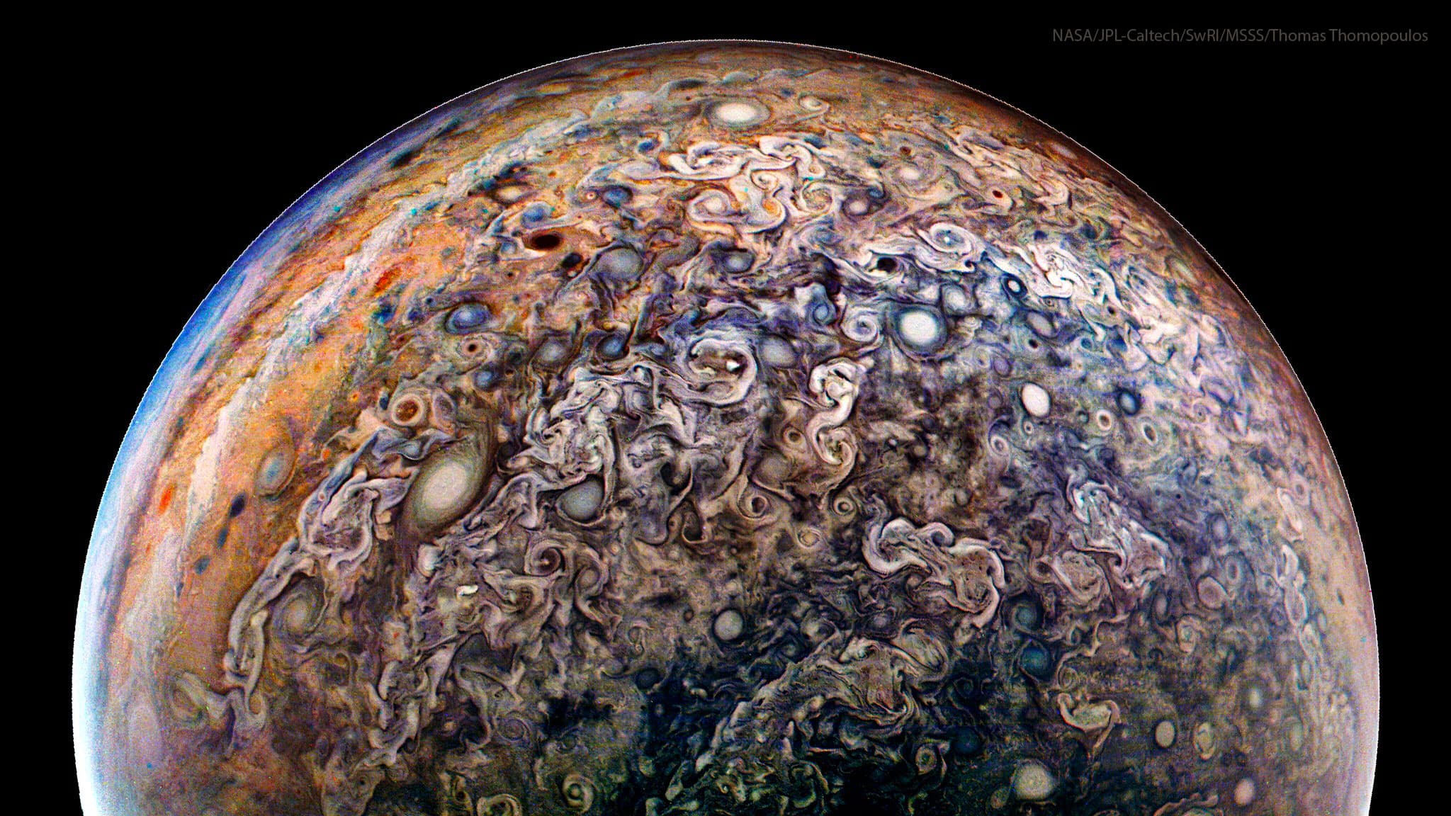 APOD: 2026 January 6 – Jupiters Clouds in High Definition from Juno