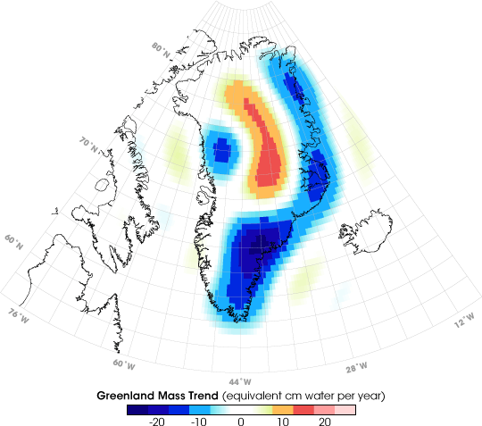Greenland Ice Sheet Losing Mass