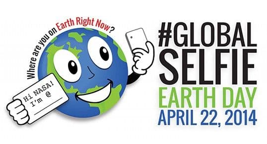 Make a #GlobalSelfie with NASA on Earth Day