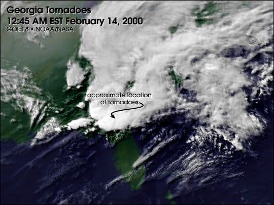 Georgia Tornadoes, February 14, 2000