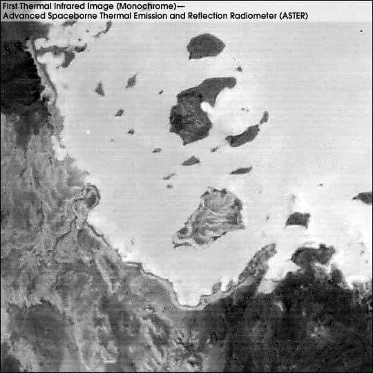 ASTER’s First Thermal Infrared Image