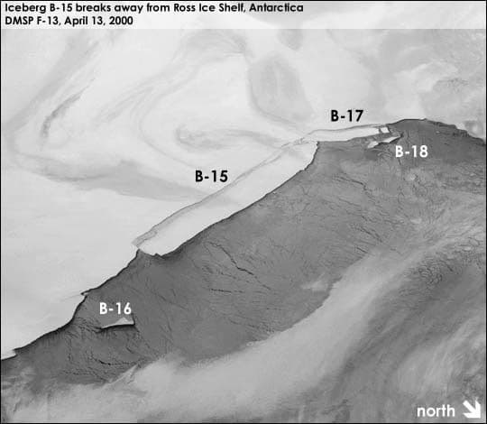 Iceberg B-15, Ross Ice Shelf, Antarctica