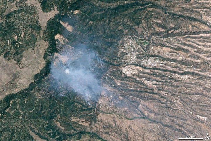 Los Alamos Fires From Landsat 7