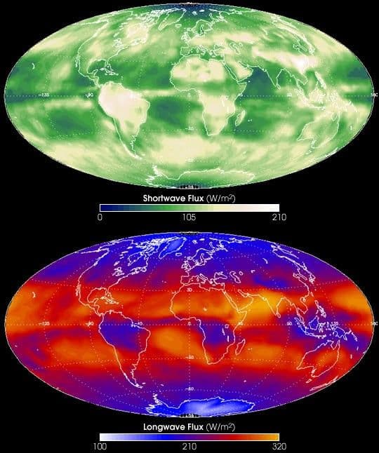 First Monthly CERES Global Longwave and Shortwave Radiation