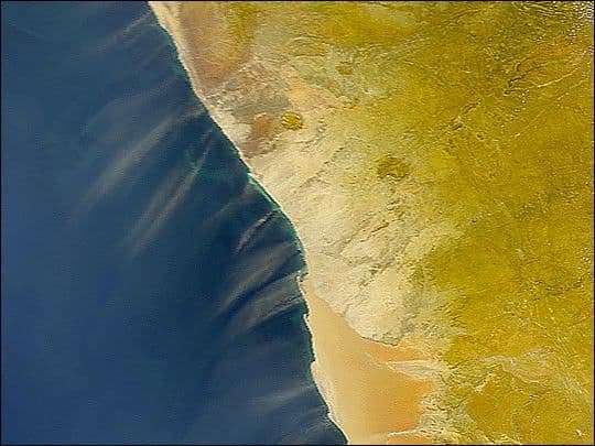 Dust Along the African Coast