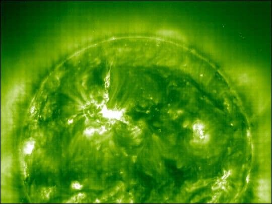 Solar Flare Aimed at Earth