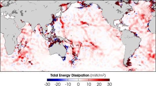 Dissipation of Tidal Energy