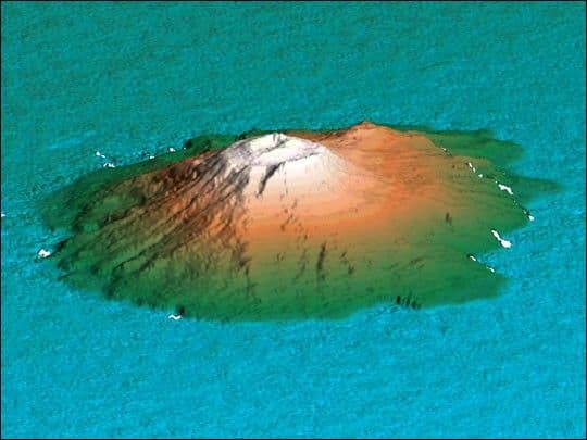 3D View of Mount Miyake-Jima, Japan