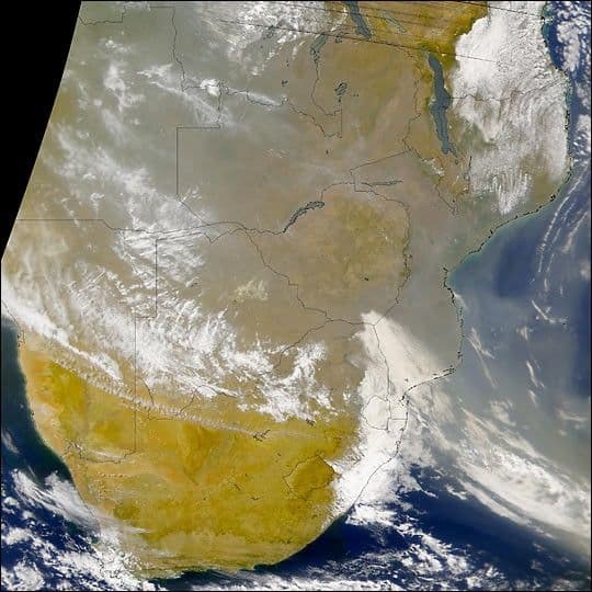 Smoke in Southern Africa