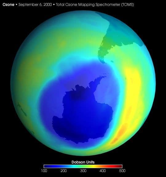 Largest-ever Ozone Hole over Antarctica