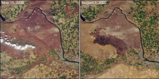 Burn Scar Near the Hanford Nuclear Reservation