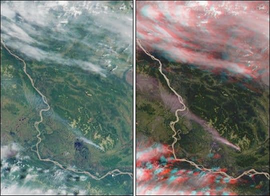MISR Stereo Imaging Distinguishes Smoke from Cloud