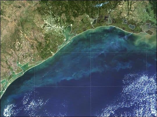 Red Tide off Texas Coast