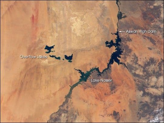 New Lakes in the Egyptian Desert