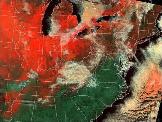 Snowcover in the U.S. Midwest