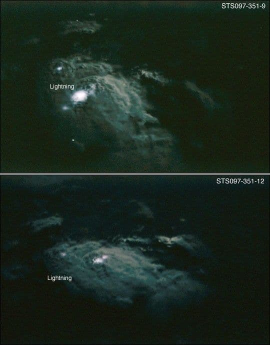 Lightning over Equatorial Africa
