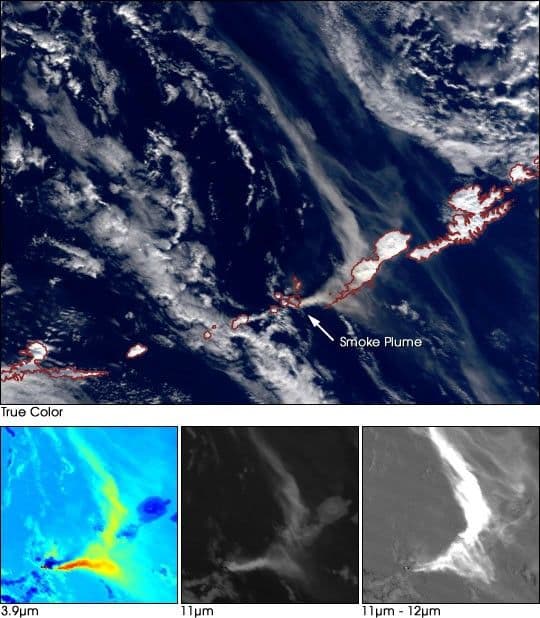 Ash Plume from the Cleveland Volcano