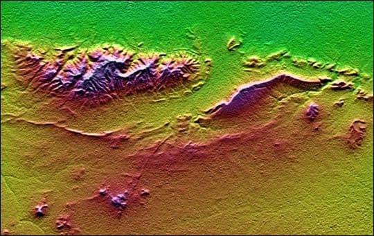 Topography: Haro and Kas Hills, India