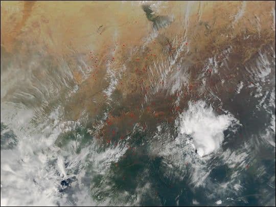 Fires across the Sahel