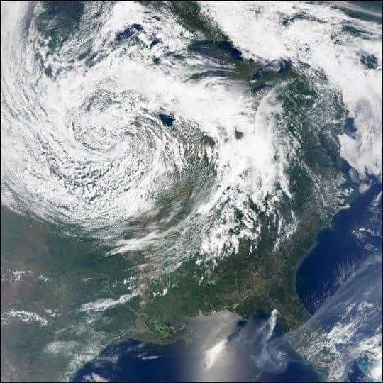 Low Pressure System over the U.S.