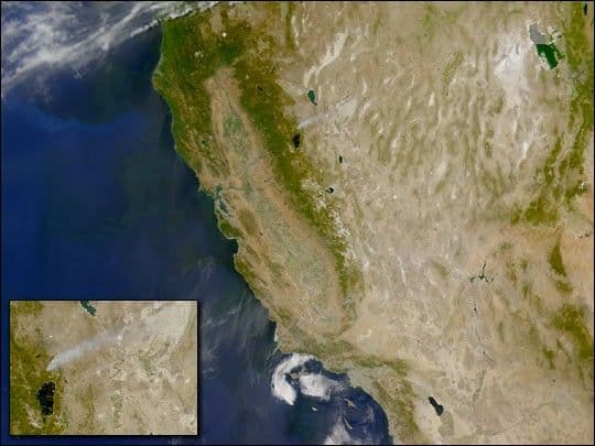 Wildfire in the Sierras