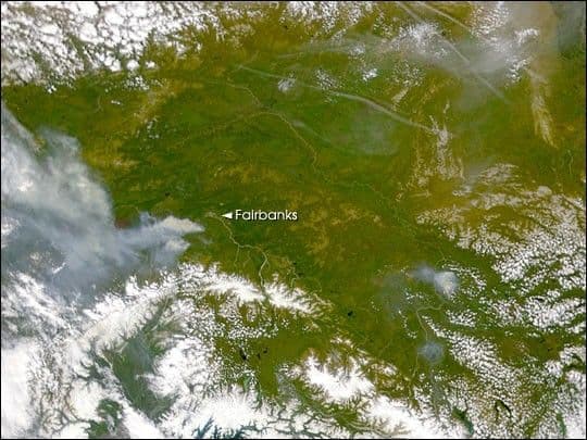 Forest Fires near Fairbanks, AK