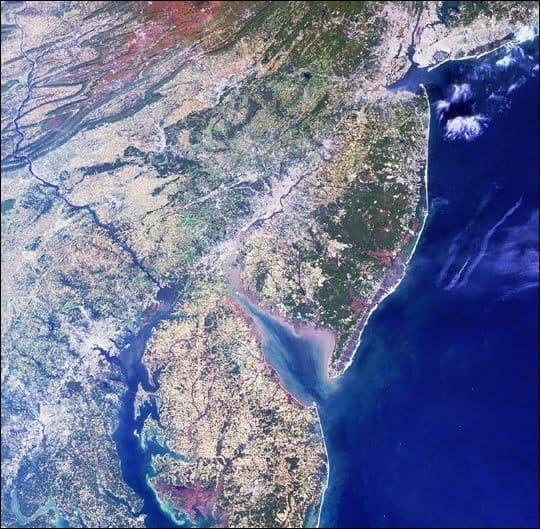 A Spaceborne Perspective on the Red, White, and Blue