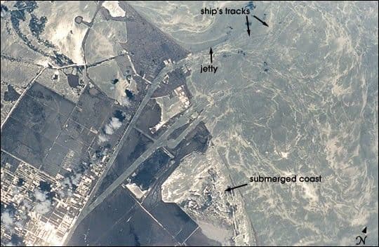 Biogenic Films at the Mouth of the Suez Canal