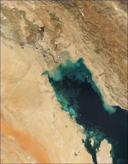 Sediment from the Tigris and Euphrates