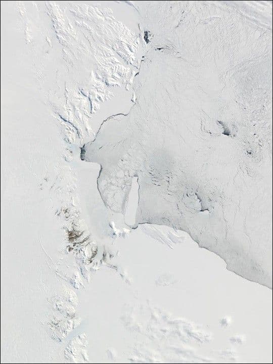 Victoria Land and Ross Ice Shelf, Antarctica