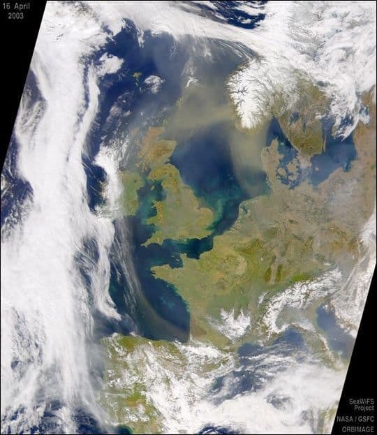 African Dust Reaches Northern Europe