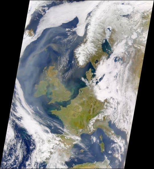 African Dust Reaches Northern Europe