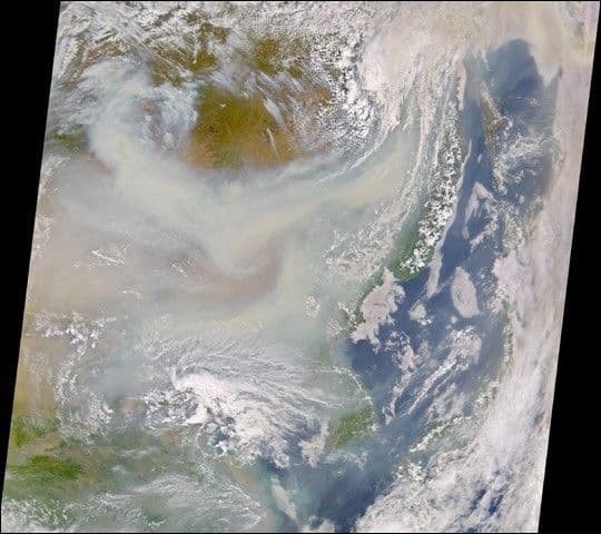 Smoke from Fires in Eastern Russia