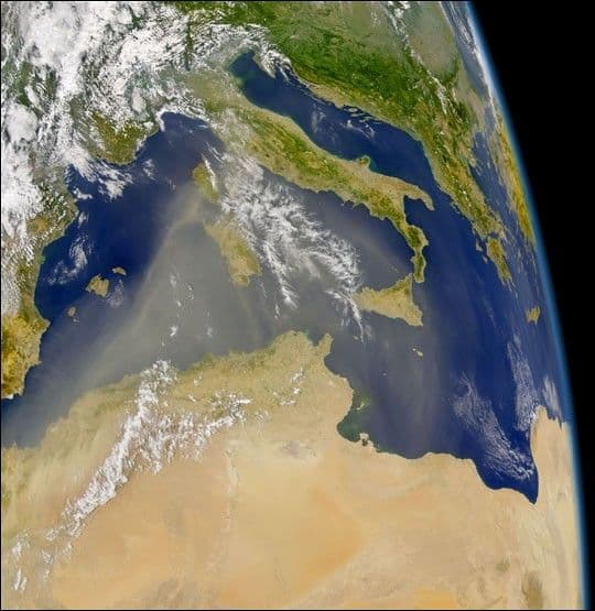 African Dust over the Mediterranean