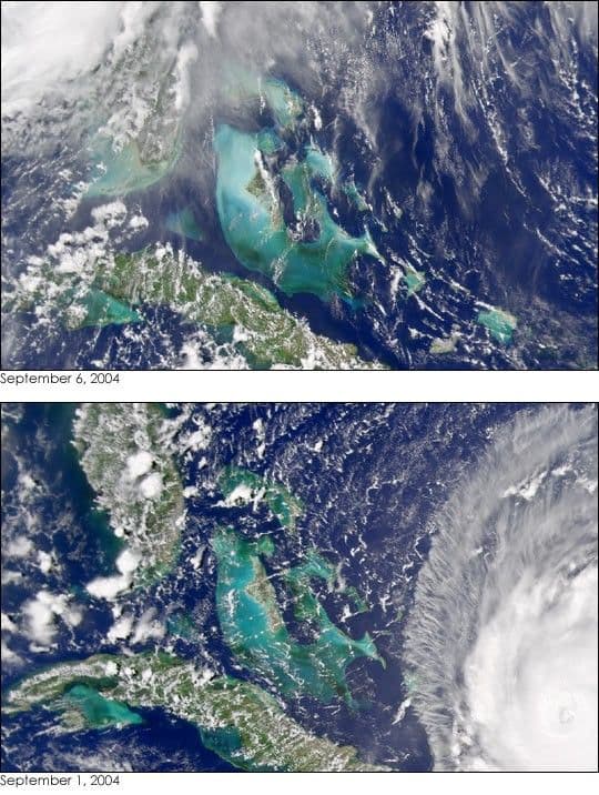 Water Turbidity in the Bahamas