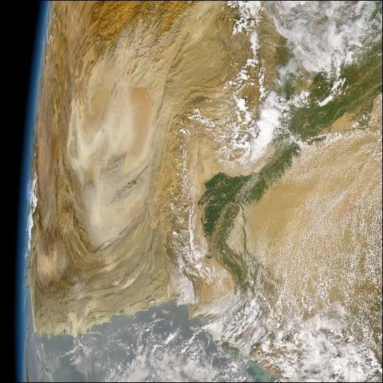 Dust Storm in Afghanistan and Pakistan