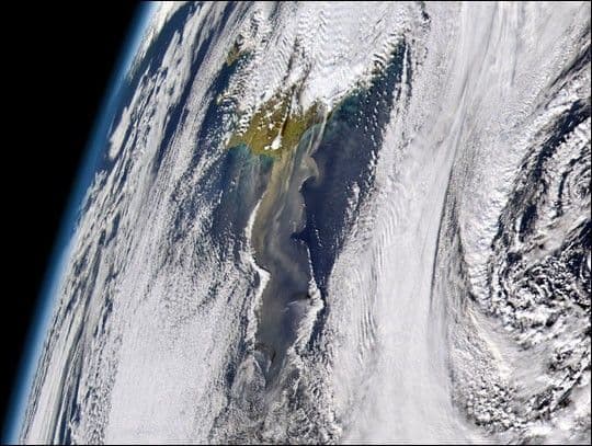 Dust Storm off Iceland