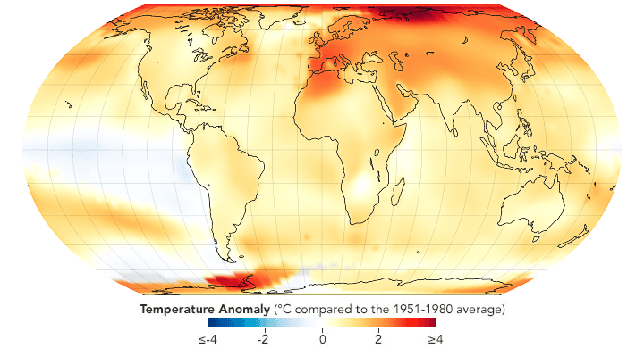 2022 Tied for Fifth Warmest Year on Record