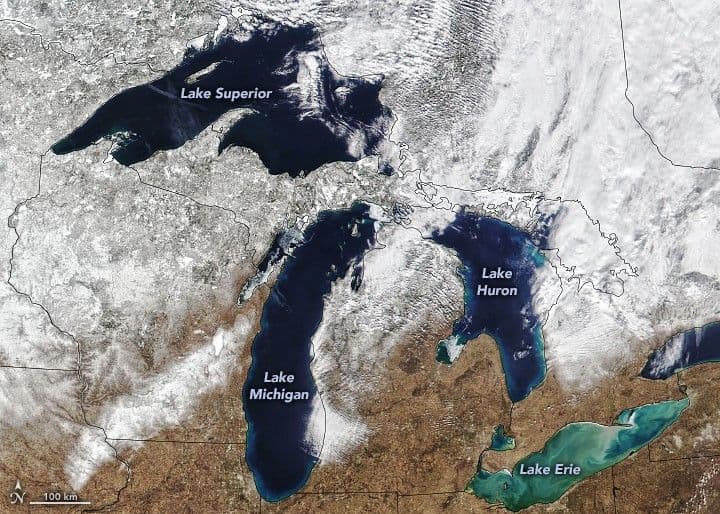 Great Lakes Low on Ice