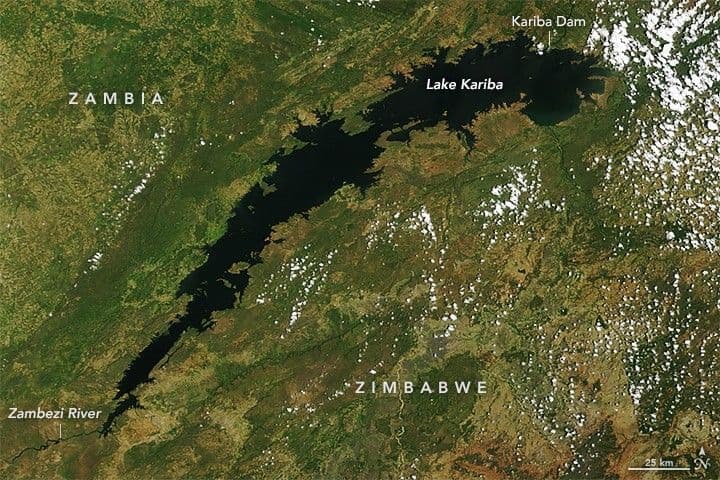 Low Water Level on Lake Kariba